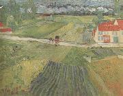 Vincent Van Gogh Landscape wiith Carriage and Train in the Background (nn04) oil painting reproduction